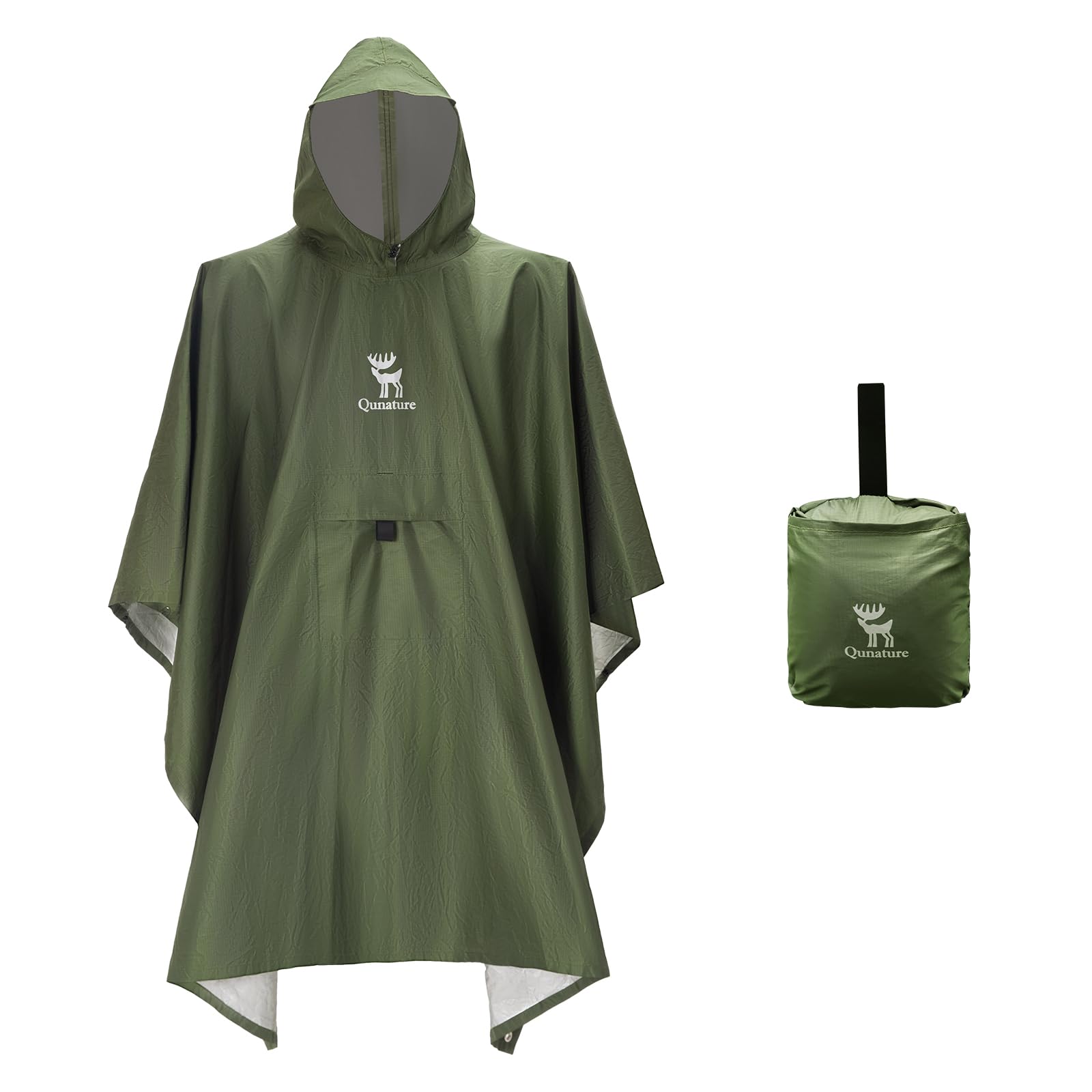Poncho de Lluvia Transpirable Impermeable Multifuncional para Hombre y Mujer, Chaqueta de Lluvia Larga Ligera para Ciclismo Senderismo Deportes al Aire Libre