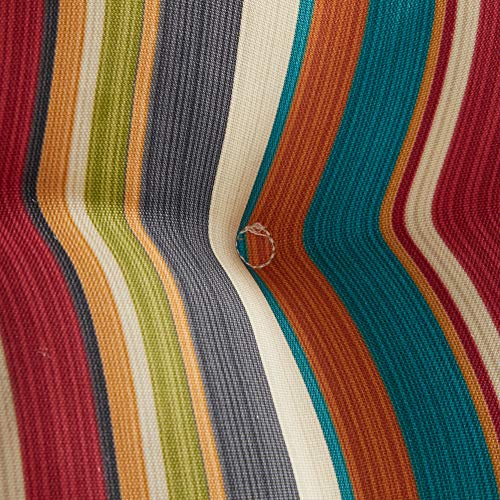 South Pine Porch Outdoor Seat/Back Chair Cushion, Sunset Stripe #TOP4