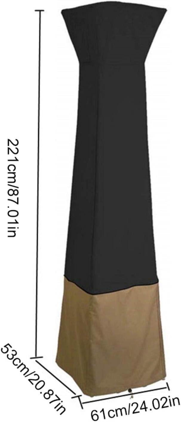 Basics Pyramid Stand Up Patio Heater Cover, 87 Inch Heavy Duty