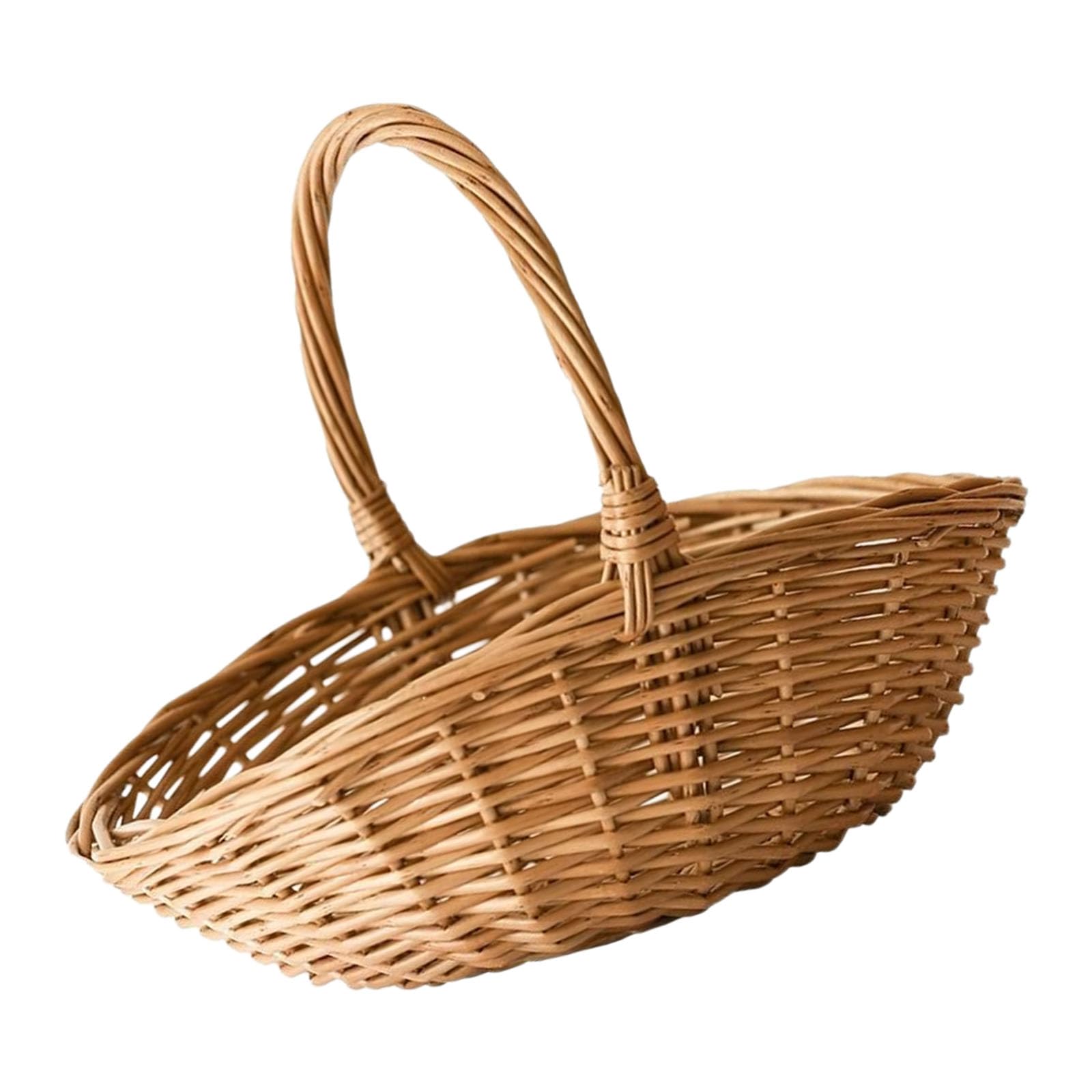 CAZSTYK Willow Basket Ideal for Storing Vegetables and Household Items Home Decoration Organiser Kitchen Fruit Holder