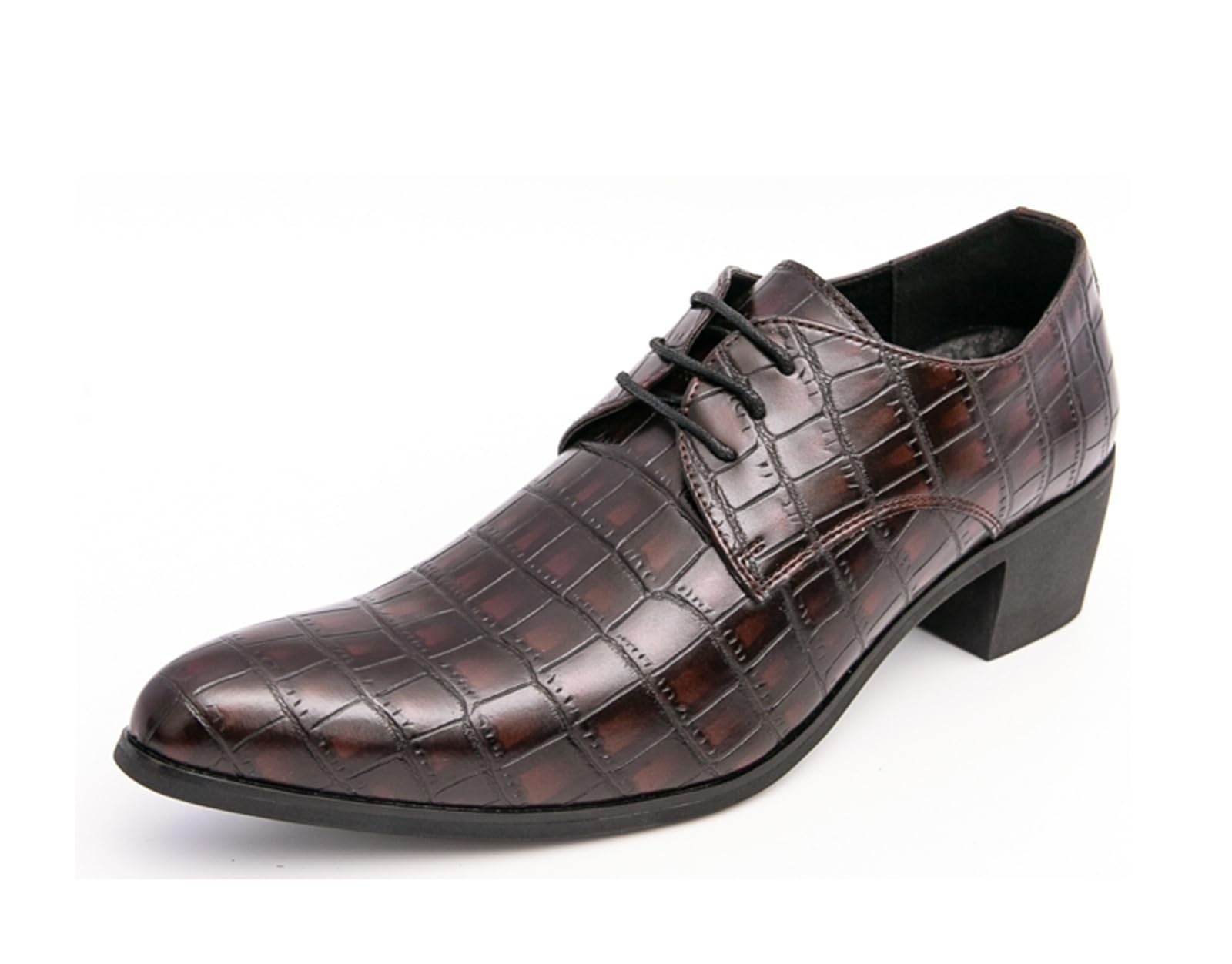 Minishion Mens Fashion Dress Oxfords Shoes Pointed Toe Business Formal Sneaker