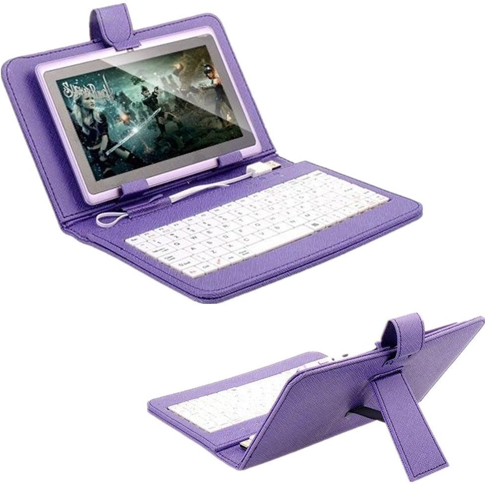 FORELECTOP New Leather Style Cover Case with USB Keyboard