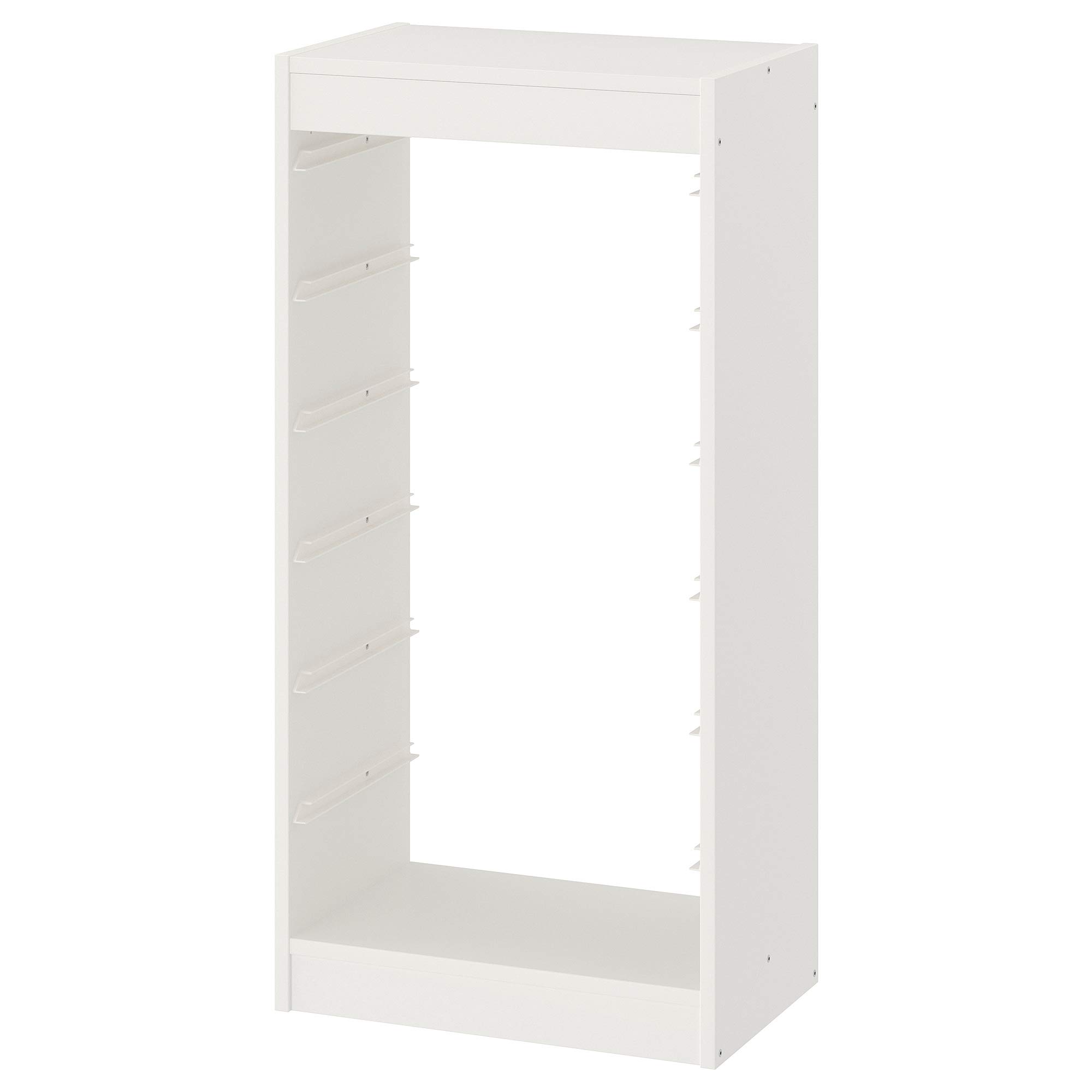 Cadre TROFAST blanc meuble anti désordre petit espace dimensions 46 x 30 x 94 cm