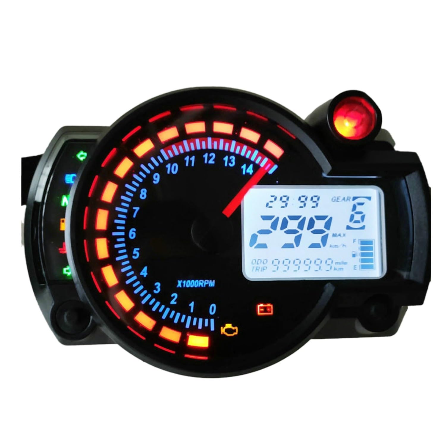 Moto contamiglia Parti Per Motociclette Tachimetro Contachilometri Digitale Cruscotto Retroilluminato Pannello Strumenti Accessori Per KOSO RX 2N