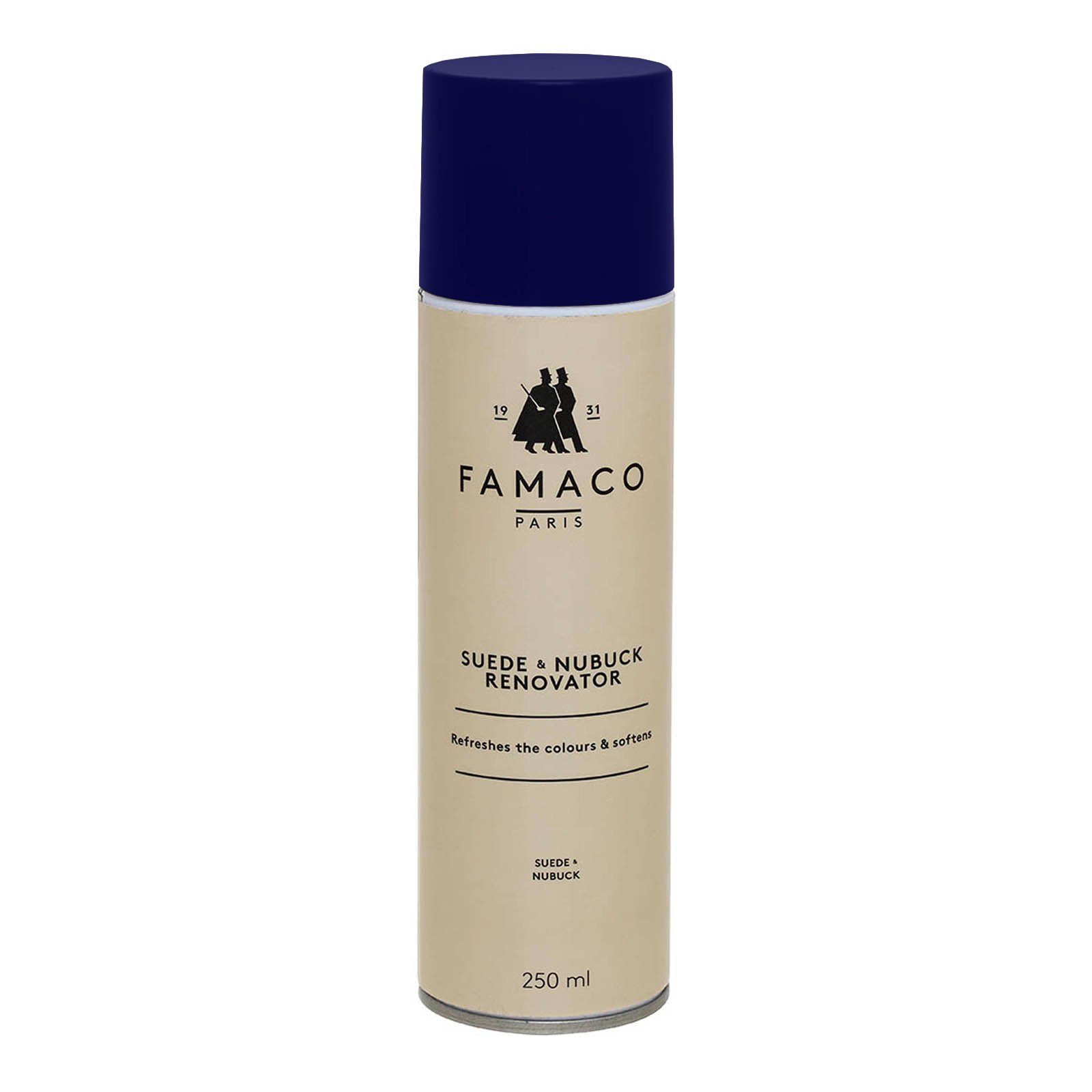 Famaco Men's Blue Marine Suede Spray - Renovator Suede Restorer 250Ml Marine