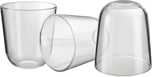 Aspen Creative 23626-60-3 Pantalla de cristal transparente para luminaria, luz de tocador, luz de pared, tamaño: 5-1/4 pulgadas de profundidad x