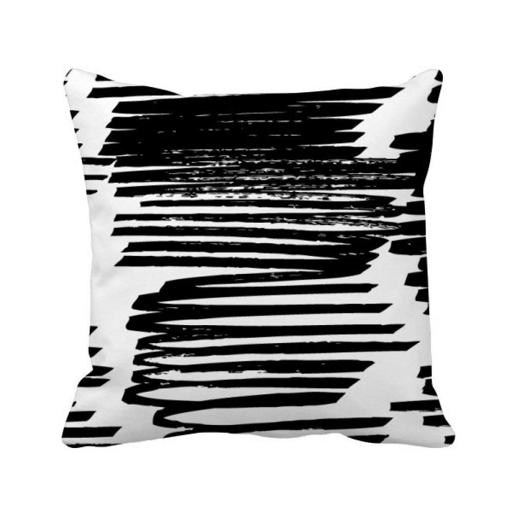 Coussin oreiller brushwork abstrait multicolore texture irrégulière 40x40cm