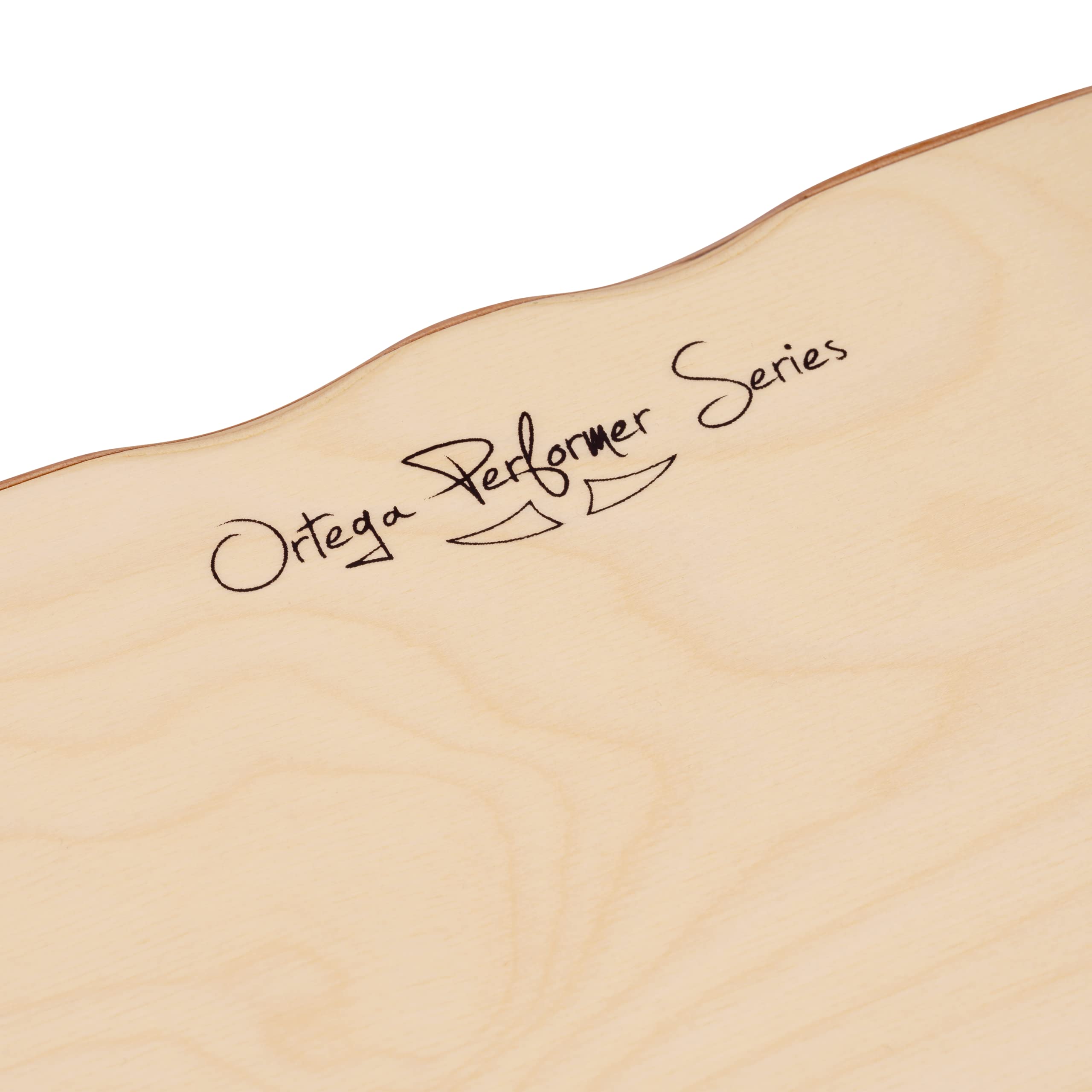 Ortega Guitars Performer Series Cajon – Caisse Claire Grand Format pour Droitier avec Micro – Surface de Frappe Cèdre, Naturel (OCJPF-2)