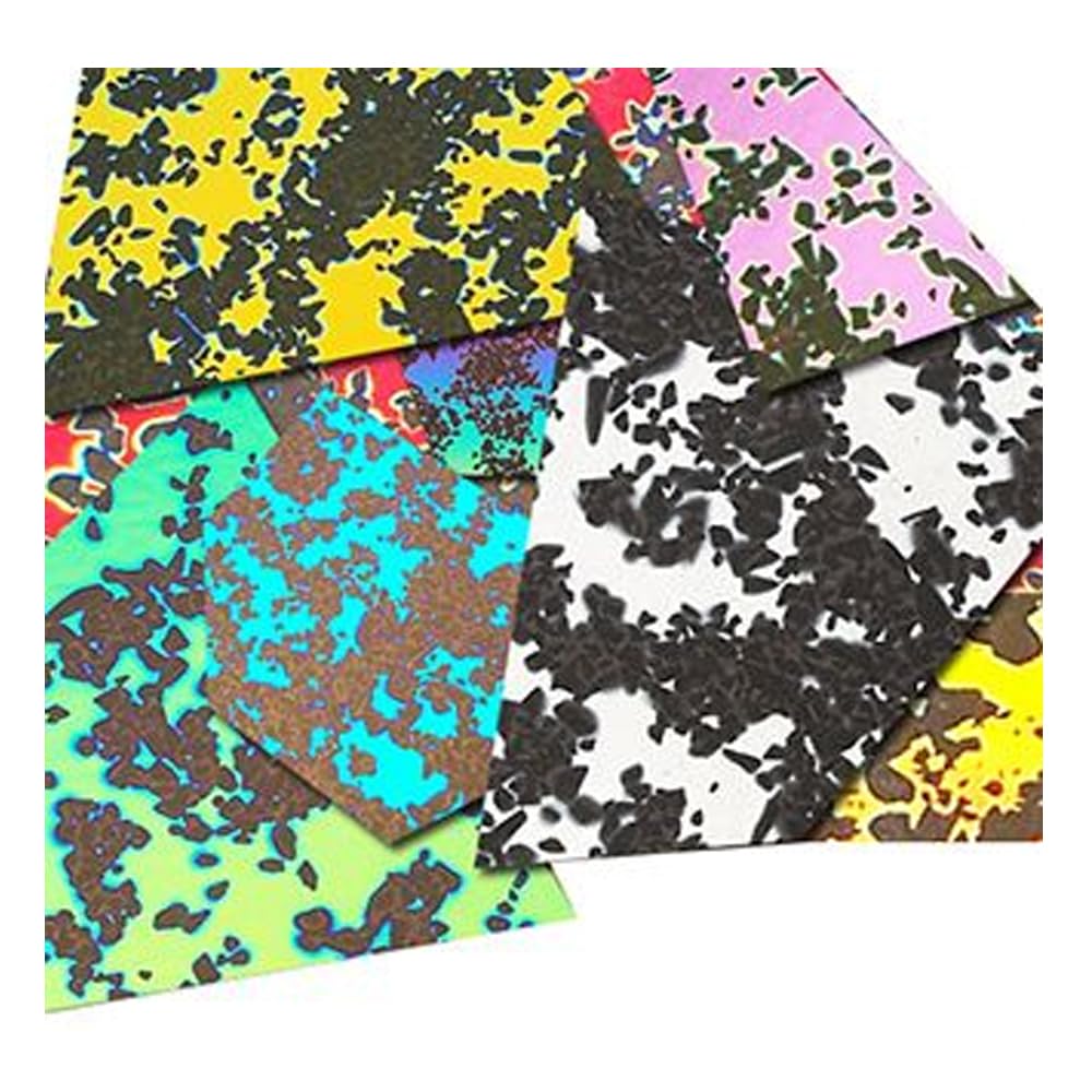1lb. CBS Dichroic Glass Splatter Assorted Jewelry Pack on Standard Black 90 COE