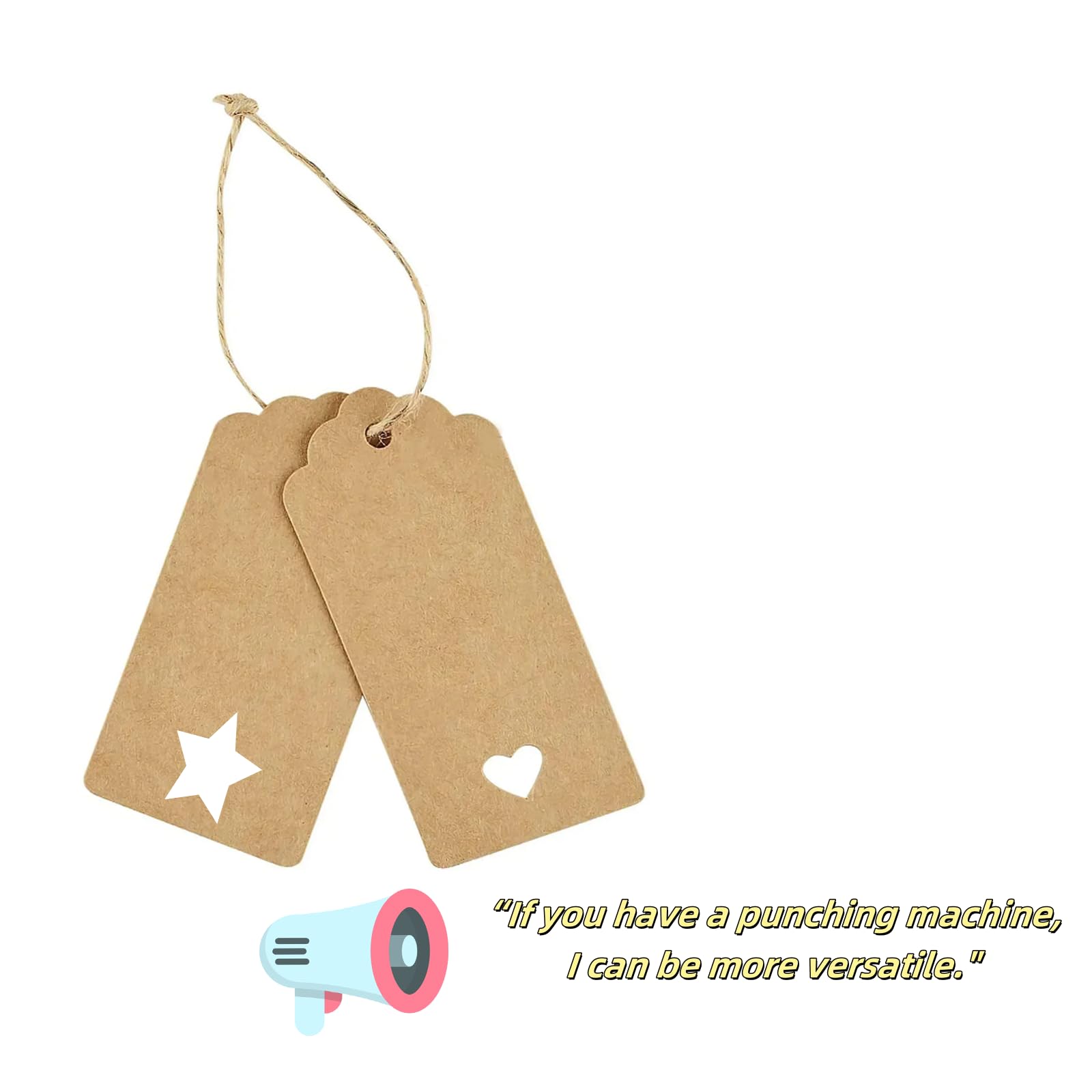 100 Etichette Bomboniere 'Grazie' - Carta Kraft 4.5cm, Con Cordino Di Iuta, Per Matrimoni E Battesimi - Foto 10