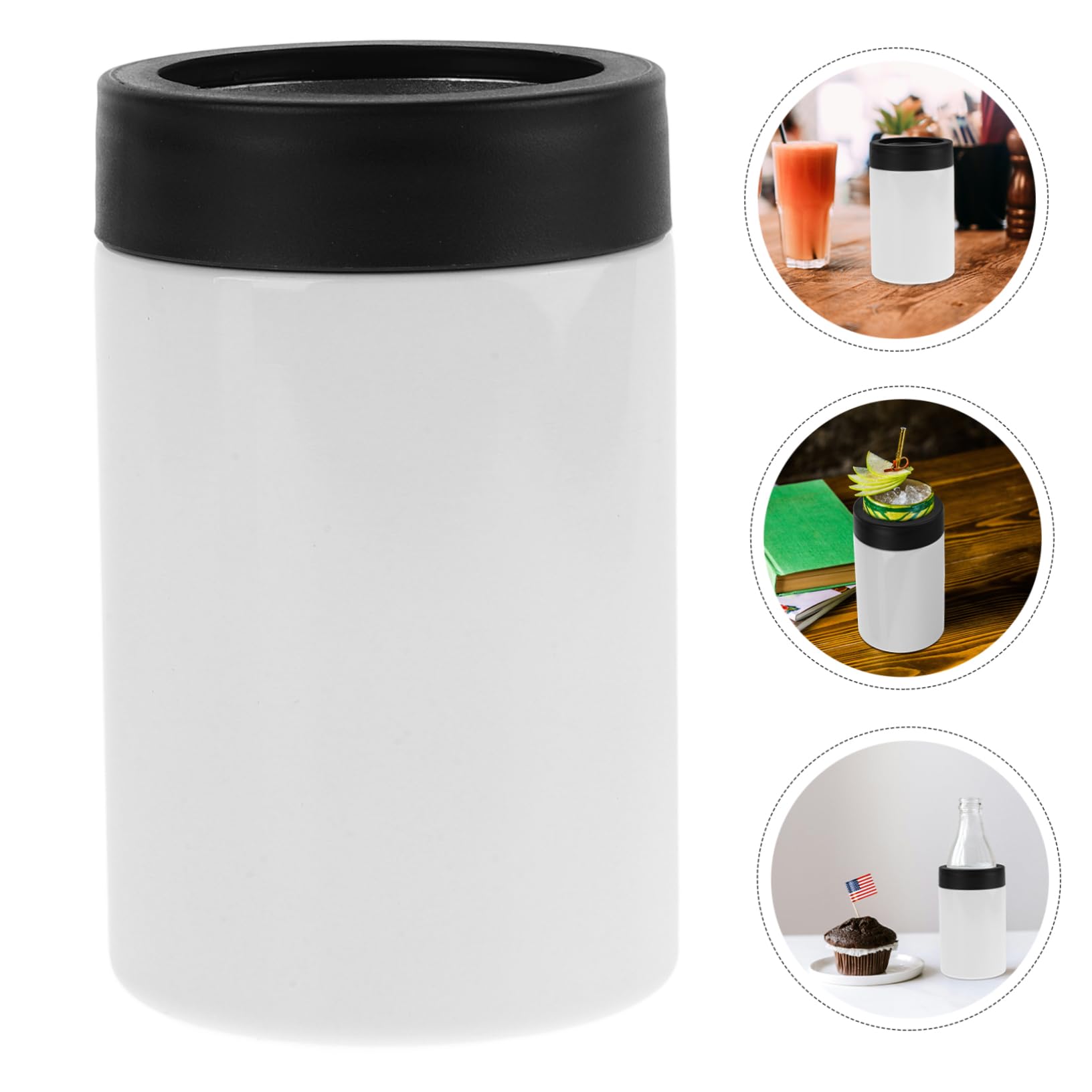 PRETYZOOM Stainless Steel Beverage Chiller Can Cooler Insulated Beer Bottle Instant Cooler for Outdoor Activities