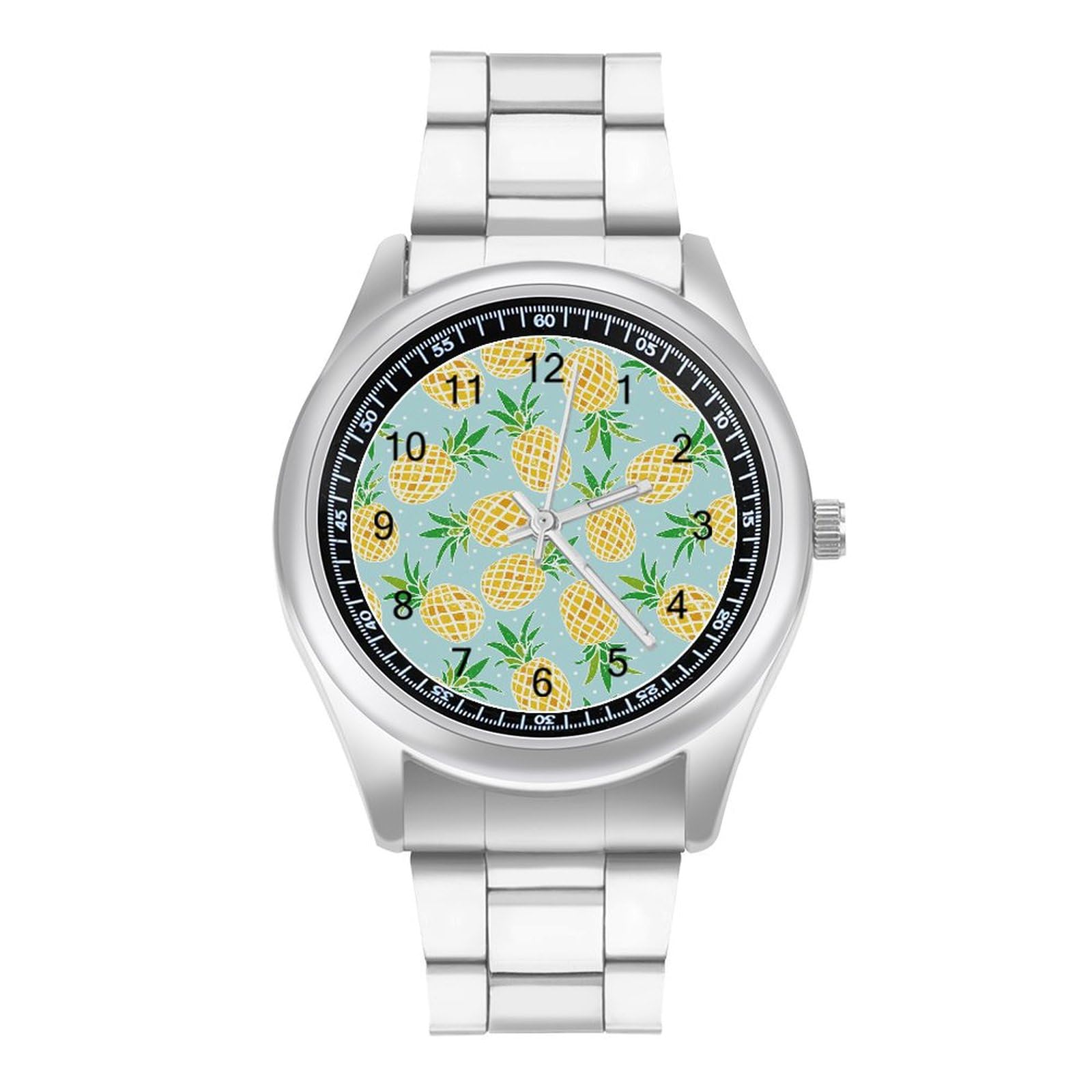 Caroon Pineapples Fashion Classic Wrist Watches for Men Casual Business Dress Watch Gifts