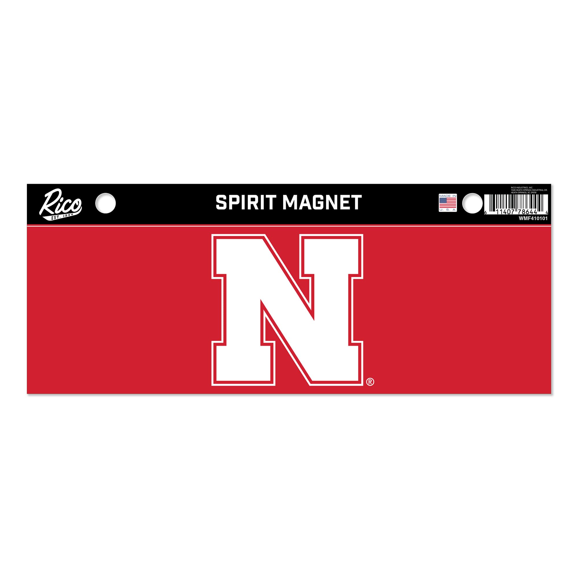 Rico Industries Team Color Ncaa Nebraska Cornhuskers 4 X 10 Team Spirit Magnet - Car, Home Décor - Refridgerator, Office, Kitchen