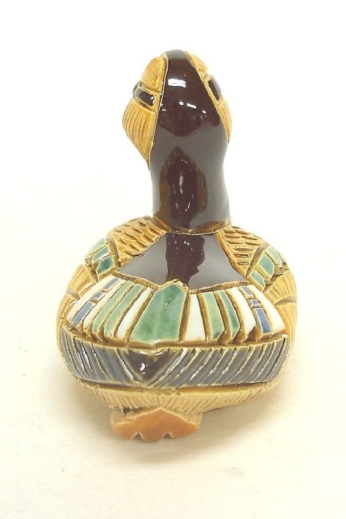 Amazon.co.jp: リンコナダ カモママ 240 陶器 動物 置物 鳥 カモ 鴨