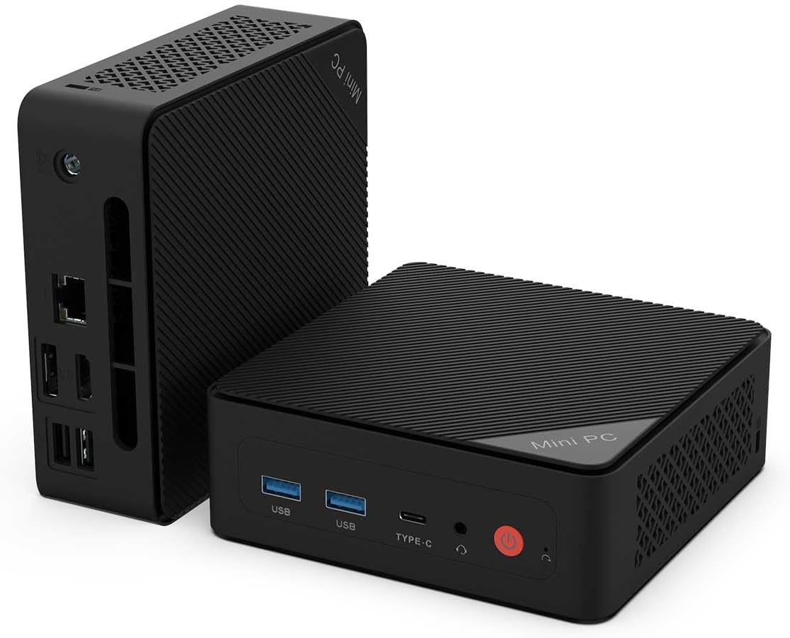 Mini PC, Intel Pentium Gold 6500Y (up to 3.4GHz), 16GB RAM 256GB SSD, Windows 11 Desktop Computers for Home Office Business Students, Triple 4K Display via USB-C/HDMI/DP, WiFi, BT