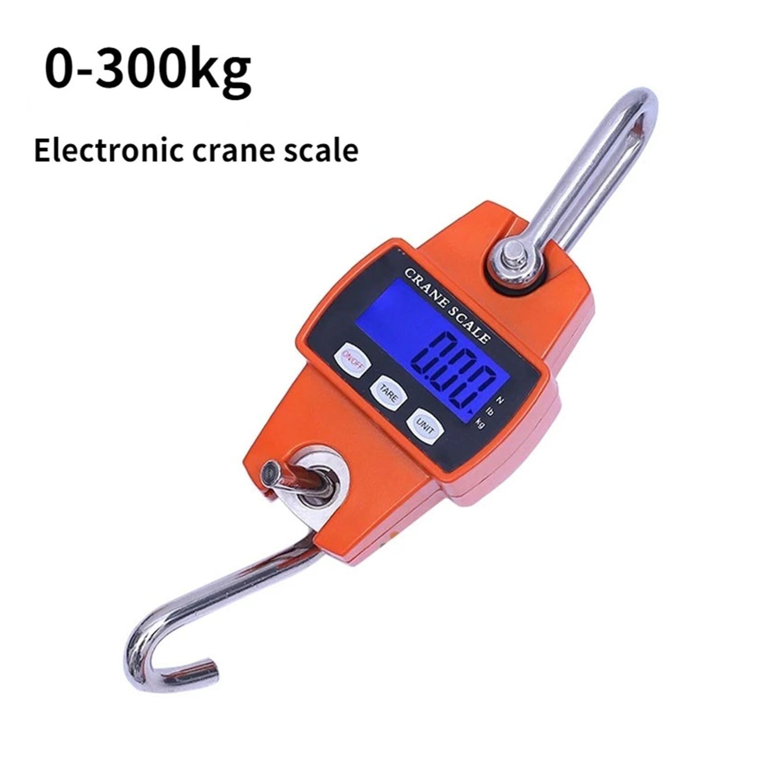 Bilancia sospesa digitale con custodia in alluminio pressofuso, peso mini gru portatile da 50/200/300 kg con gancio Breve tempo di risposta(300kg Black)
