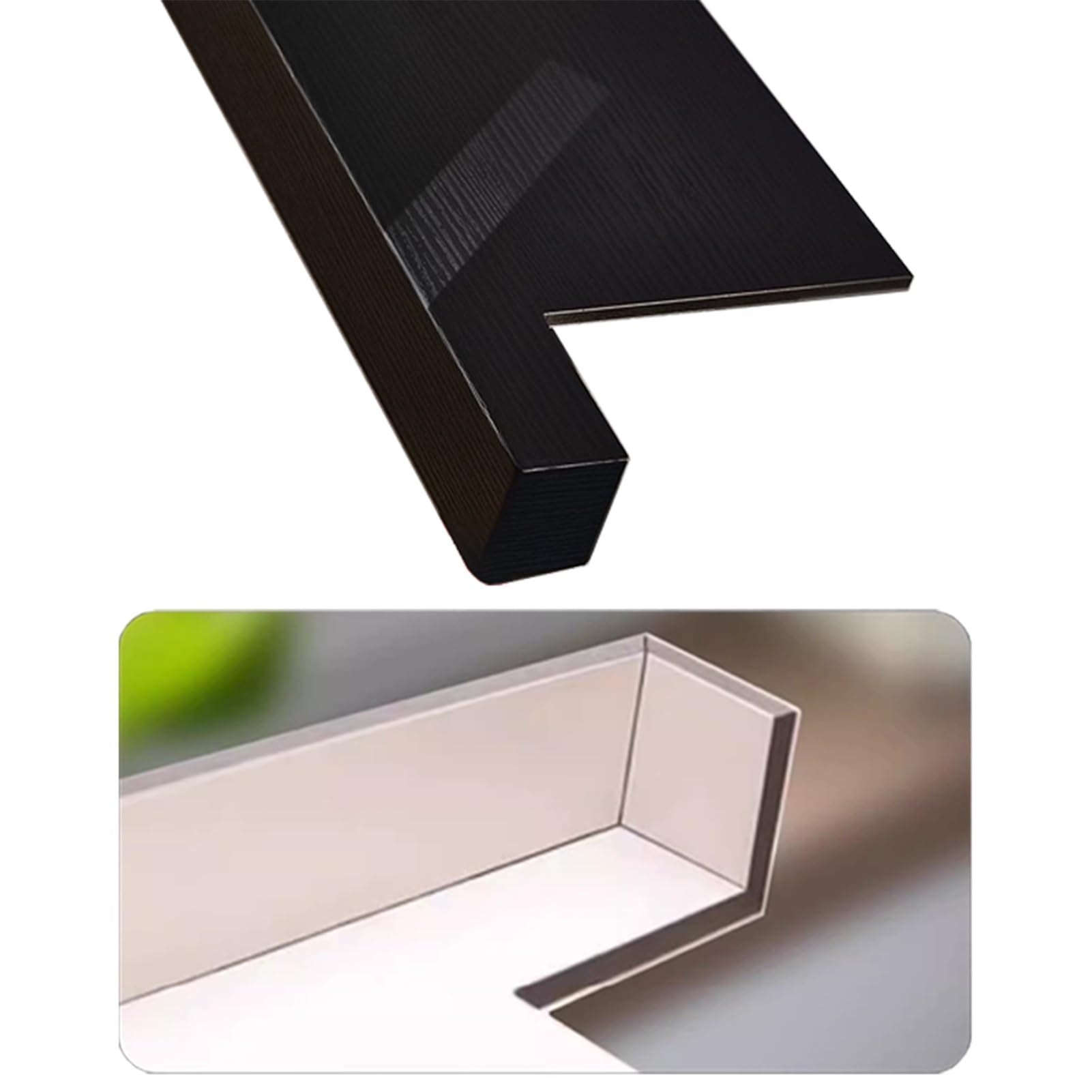 Copertura per davanzale della finestra a prova di olio, per piano di lavoro, durevole, protezione per bordi del naso, copertura decorativa per davanzale della finestra (L60 cm x W20 cm)