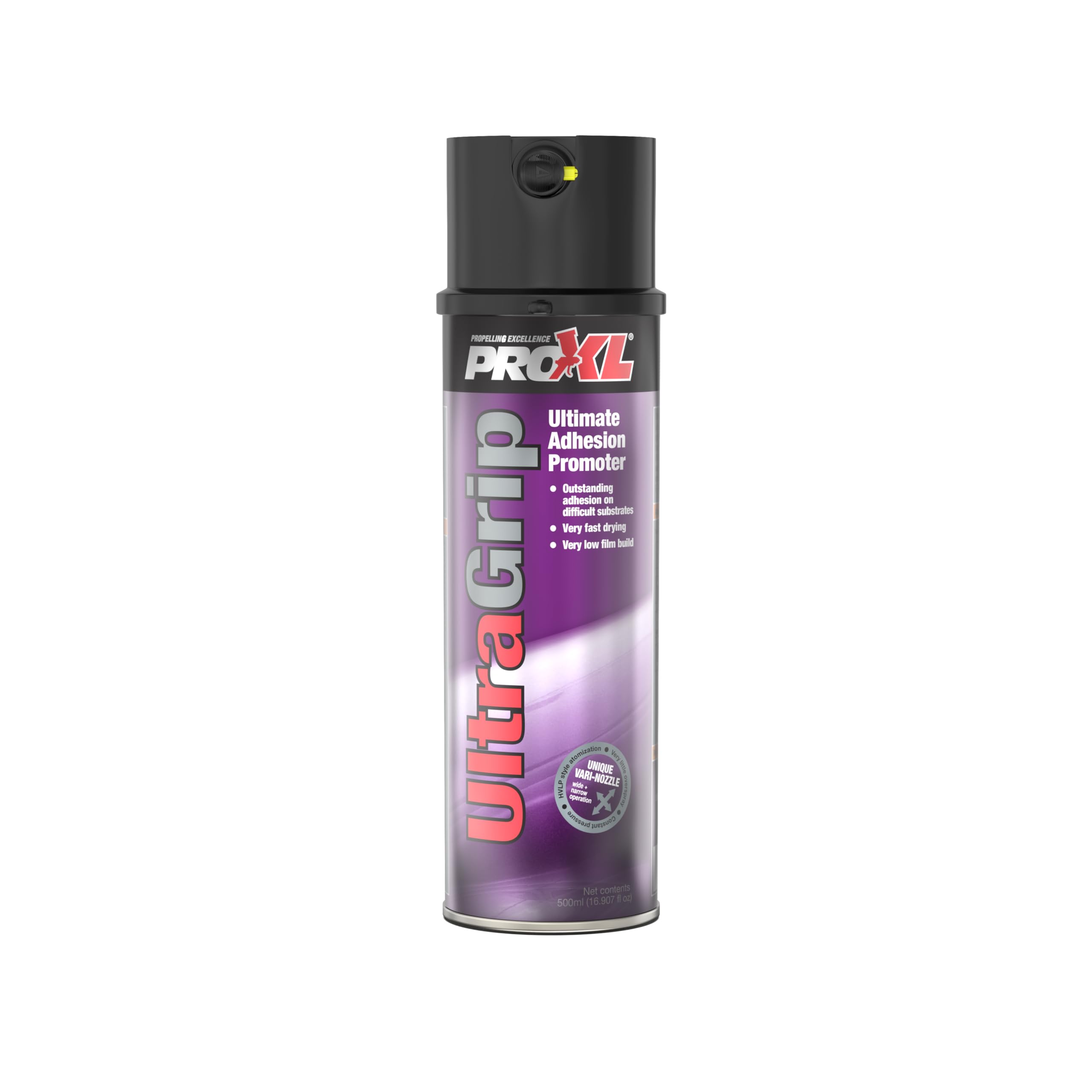 ProXL UltraGrip Adhesion Promoter Aerosol - 500 ml | Superior Adhesion on Difficult Surfaces | Fast Drying Formula | Ideal for Plastics, Alloys & Composites | Clear Finish | Easy Application