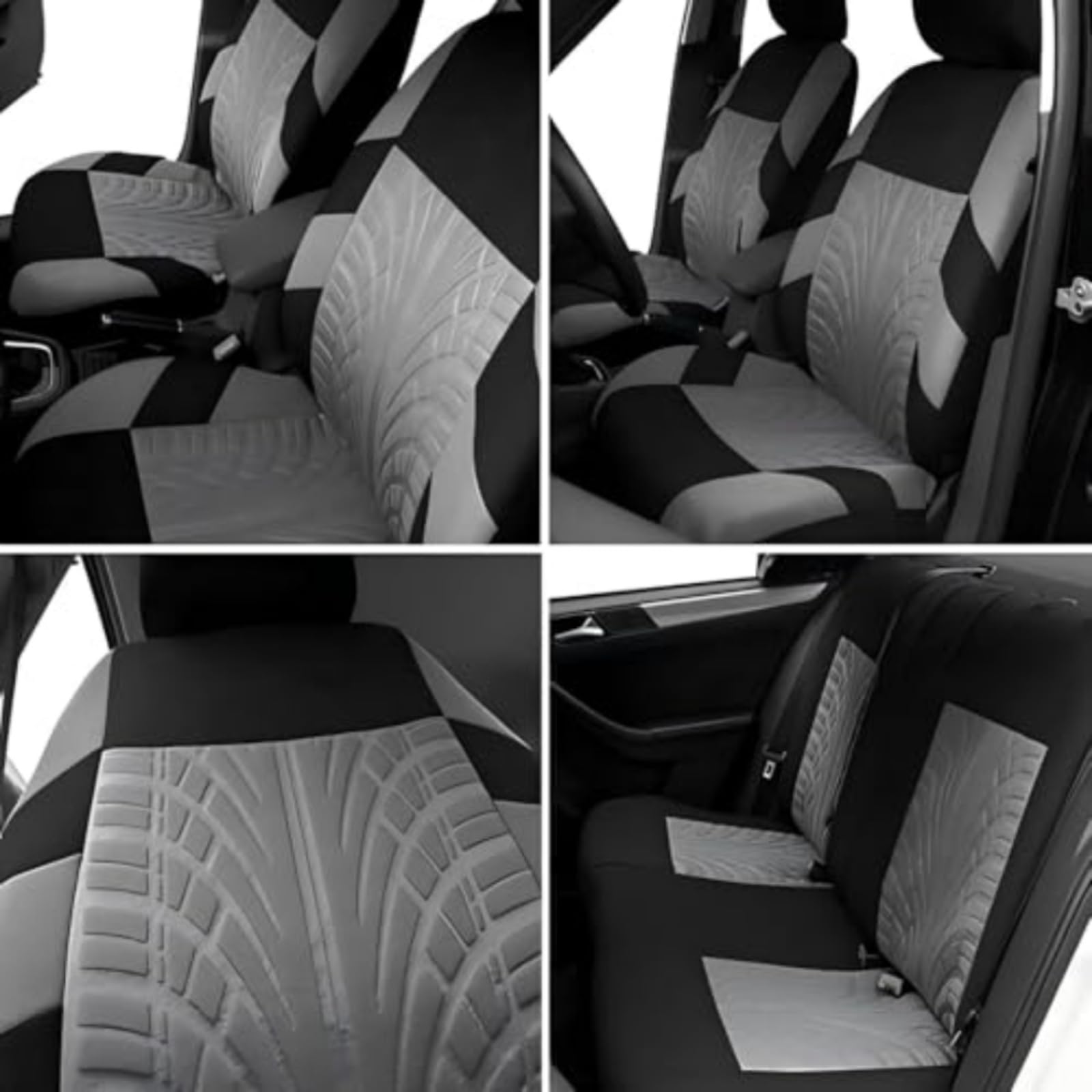 Coprisedili Auto Completi, per Hyundai Atos Prime (MX) 1999-2015 Protezione Integrale Traspirante Set 9 Pezzi Accessori Interni Lavabili Universali,B