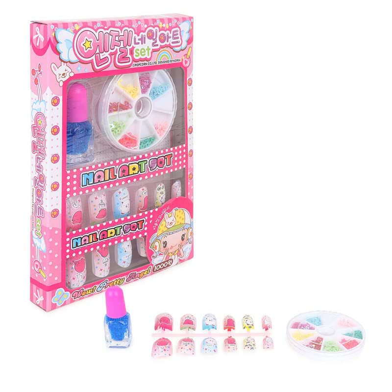 YBN Real Kid Cosmetic Kit, Kids Makeup Kit for Girls, Kids Play Washable Makeup Set and Nail Art Box Girl Gifts for 3/4/5/6/7 Year 4