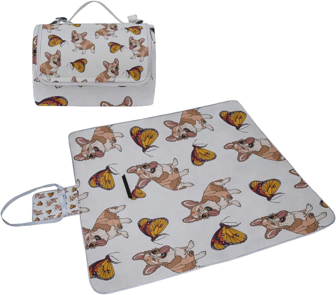 レジャーシート すばやい コーギー ピクニック 折りたたみ 撥水 アウトドア クッション マット コンパクト 花見 運動会 キャンプ