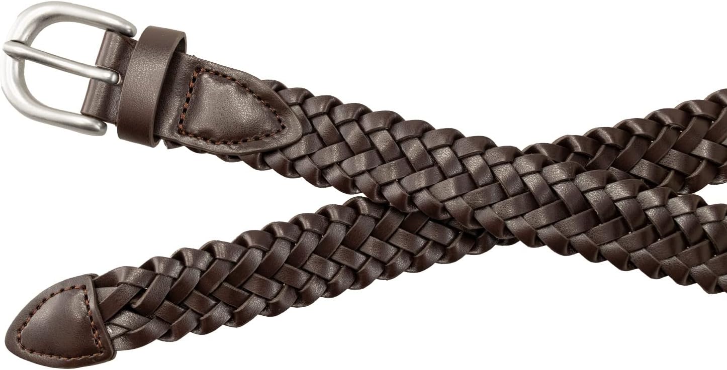 Thomas Bates Dillon Boys Dress Casual 1" Braided Leather Belt