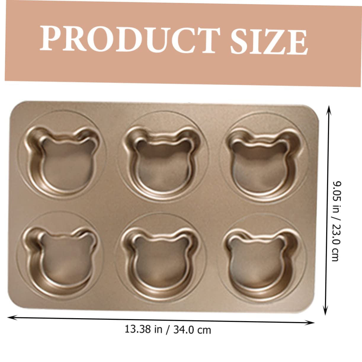 LABRIMP 1juego Conjunto De Moldes De Hornear De Metal Forma De Oso Para Pasteles Herramienta De Cocina Para Repostería Hogar y Cafeterías