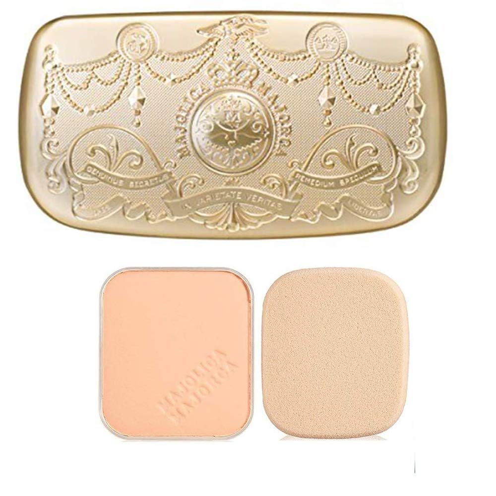 Shiseido Majolica Majorca Skin Remaker Pore Cover Foundation - Ochre20 - With Foundation Case (Green Tea Set)