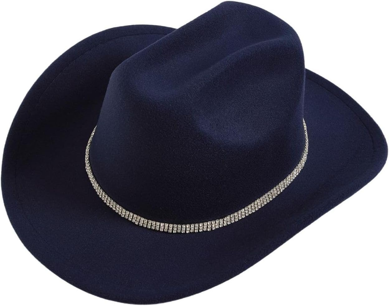 Verdusa Women's Western Cowboy Hat Rhinestone Wide Brim 2026 Cowgirl Hat