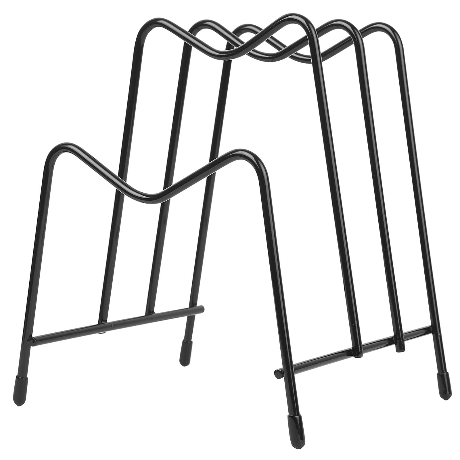 SZZHIYONG Chopping Board Holder Rack Stand, 3 Grid Cutting Board Rack Holders, Pot Lid Holder Pan Lid Racks for Kitchen Countertop Cookware Lids Pots and Pans Organiser Stand, Black — image 1