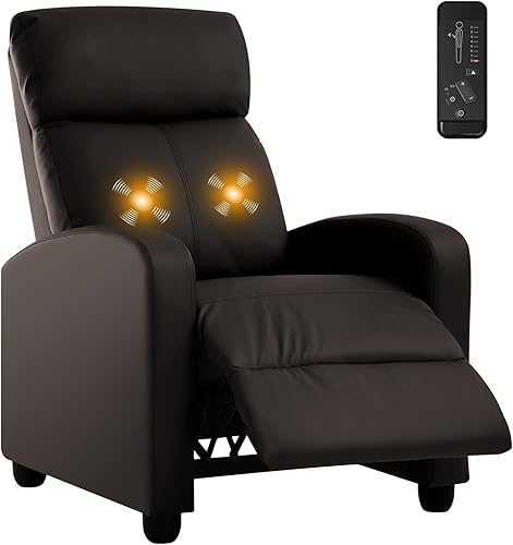 Miniatura 10 de Silla reclinable de masaje para sala de estar, sofá individual, silla de lectura ajustable, moderna y ergonómica reclinable, silla de club, asiento