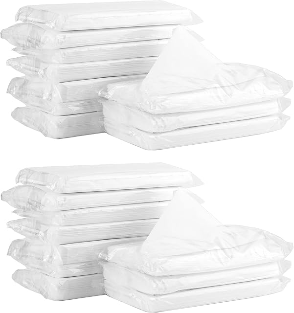 eing 20-Pack Extractable Paper Tissue Vehicle Hanging Sun Visor Paper Artificial Napkin Refill Car Tissue Box Interior Accessories (3-Ply,24 Sheets Each Pack,7.9 x 3.6 Inches)