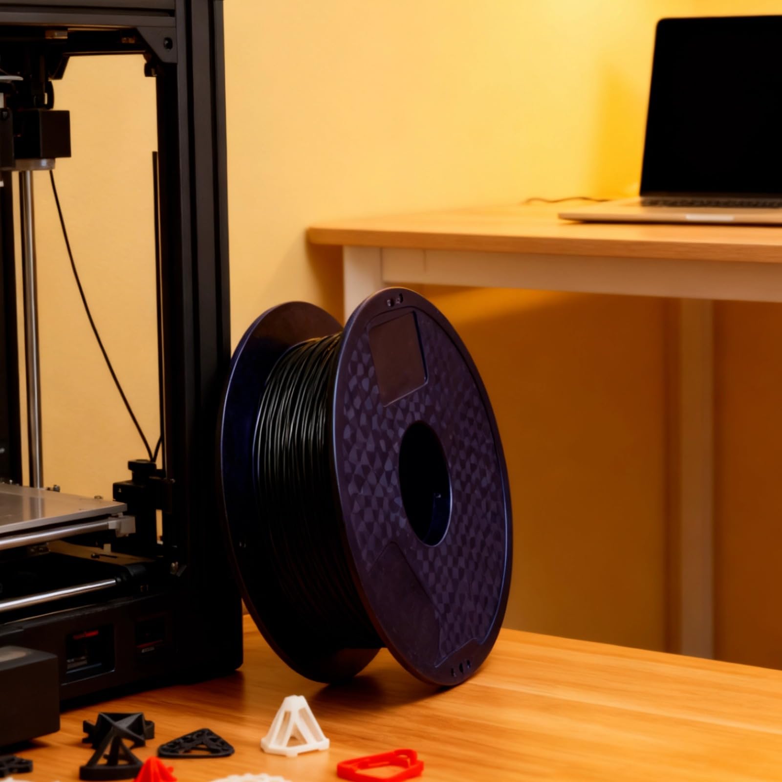 2,2 lbs / 1 kg leere 3D-Druck-Filamentspule, 200 mm ABS PLA Filamentrolle, wiederverwendbarer Filamenthalter für 3D-Drucker mit Beschriftungsbereich, kompatibel mit den meisten Desktop-Druckern
