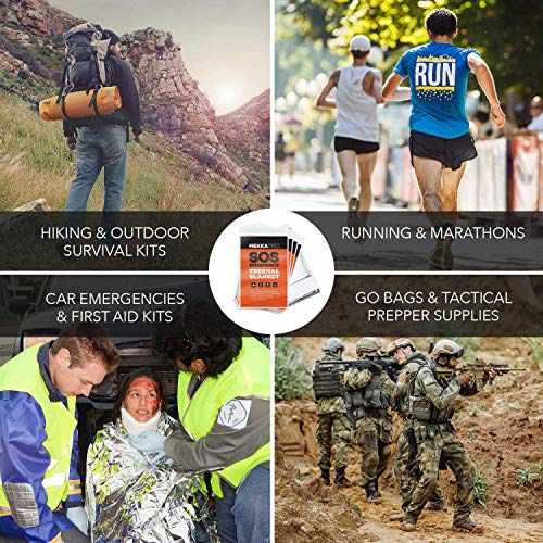 MEKKAPRO-Emergency-Mylar-Thermal-Blankets-4-Pack-Pocket-Sized-for-Emergencies-Camping-Outdoors-Hiking-Survival-First-Aid-Thermal-Silver