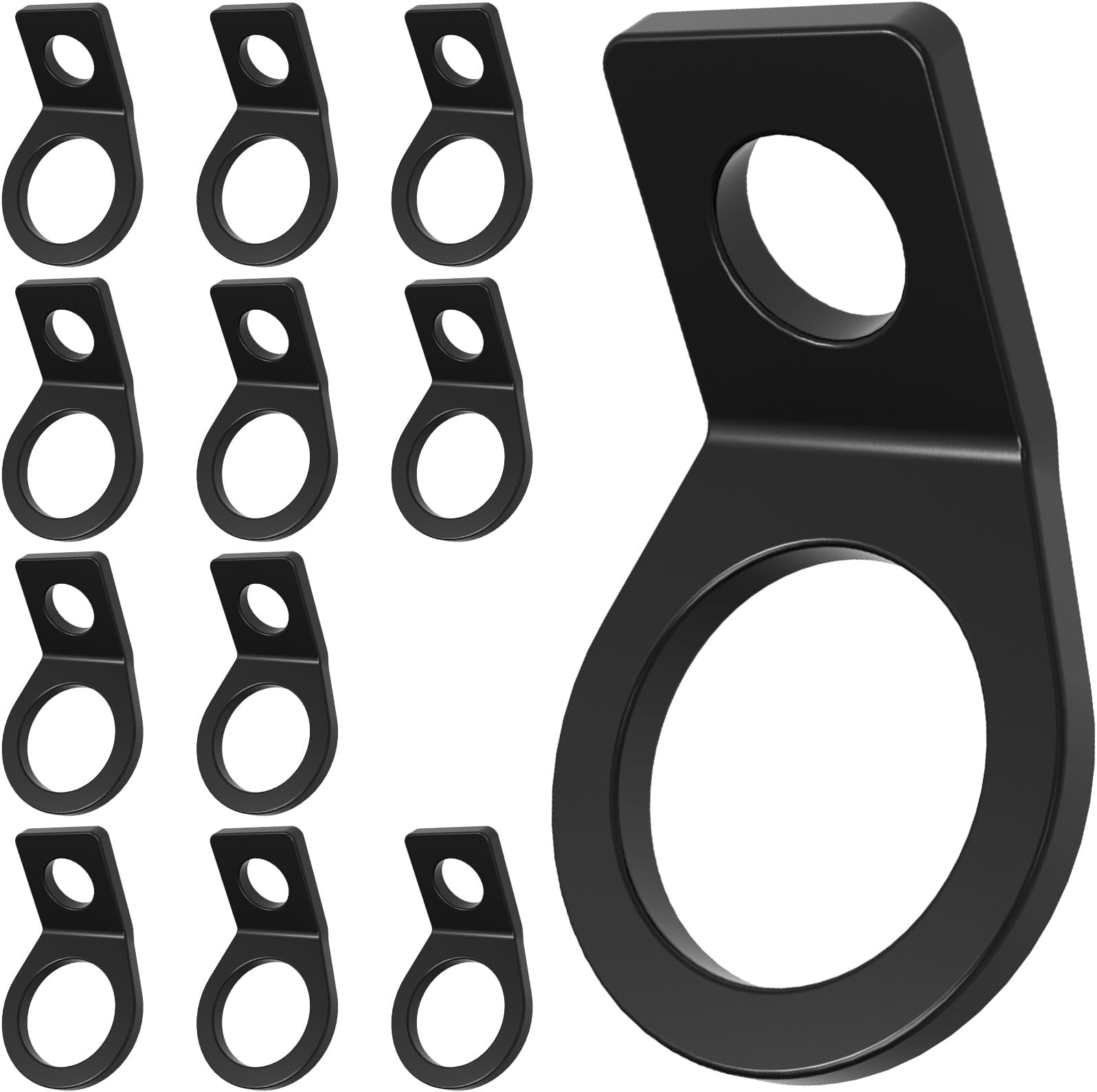 12 Pack Tie Down Strap Rings Tie-Down Anchors Hooks for Mounting in The Garage,Metal Tie Down Anchors Rings for Tiedown Attachment Points for Truck,Trailer,Camper