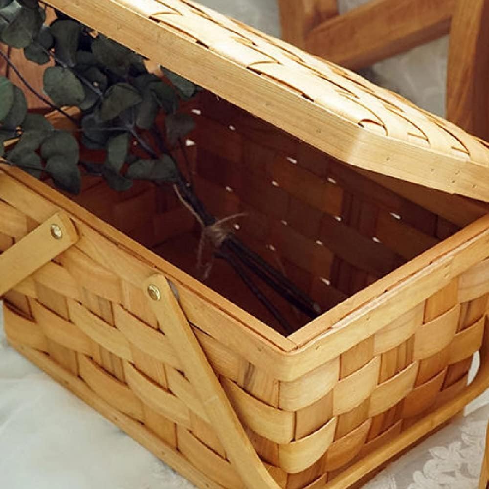 Picnic Basket, Bread Basket, Hiking Storage Box, Cake Table Decoration Food Storage Basket