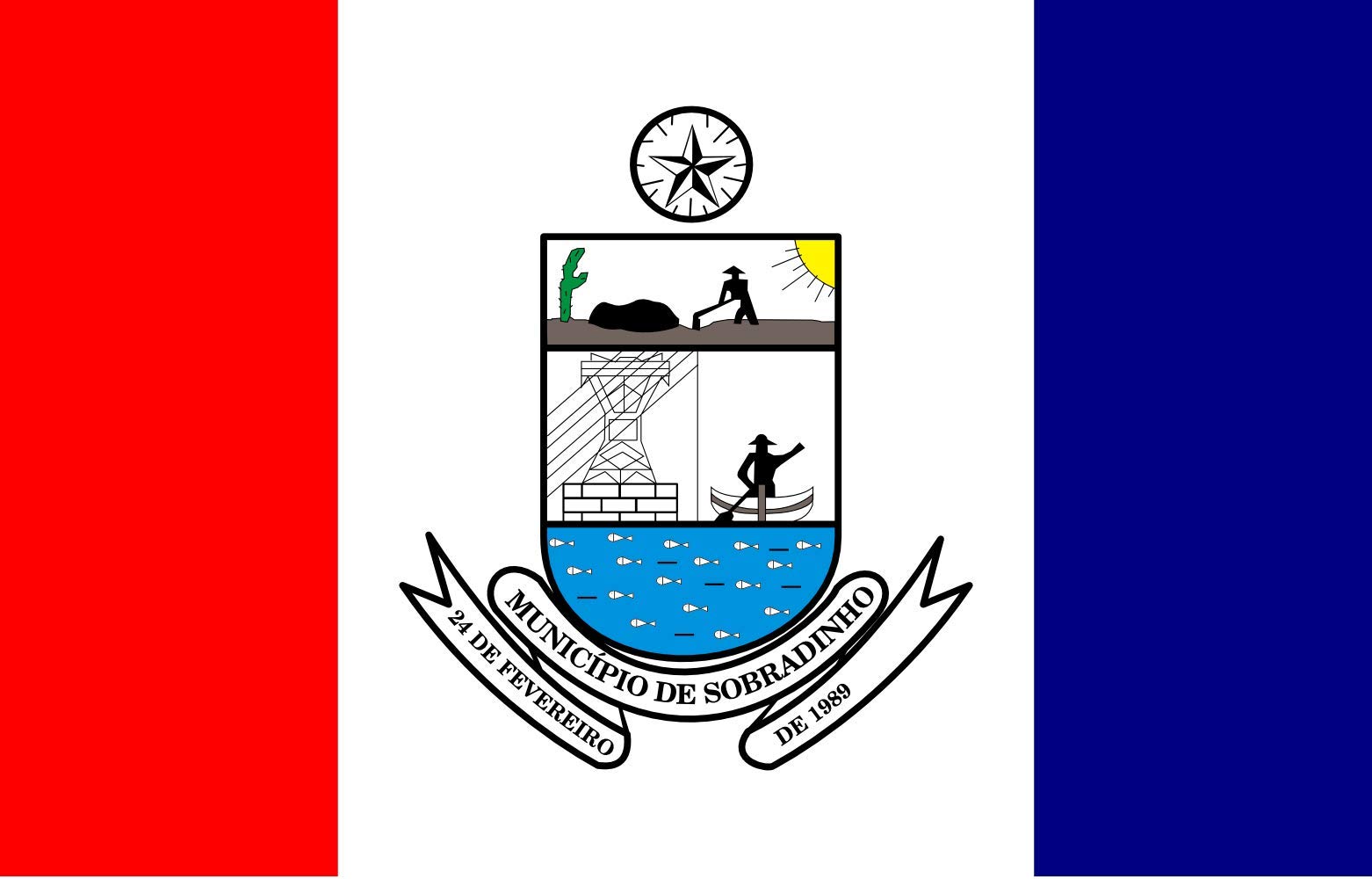 Drapeau Sobradinho Bahia grand modèle cadeau pour passionné