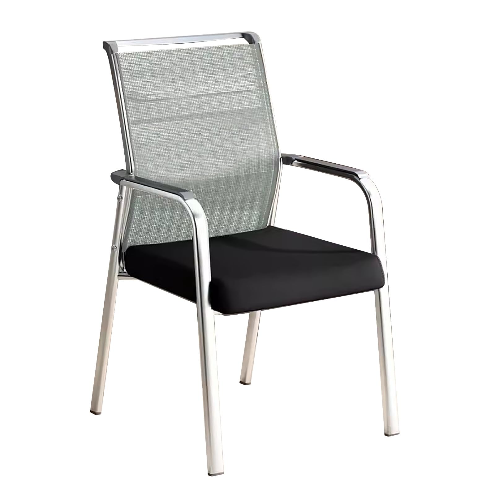 METTEOR Mesh Office Chair with Lumbar Support & Armrests - Ideal for Home Office Conference Room and Recept Areas - Slish Mid Back Design (Grün Einheitsgr??e)