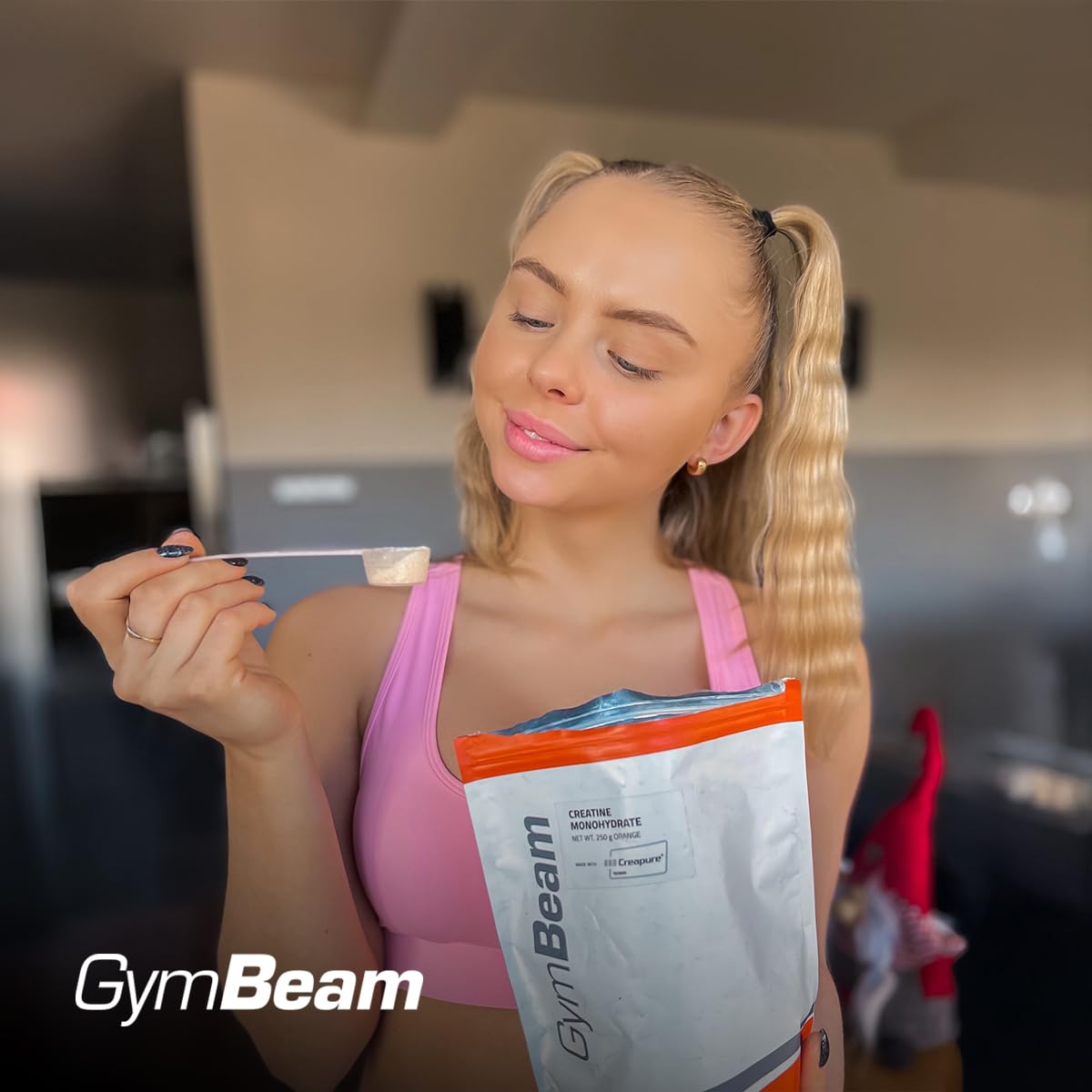 GymBeam Creapure Créatine Monohydrate en Poudre – Sans arôme – 1000 g
