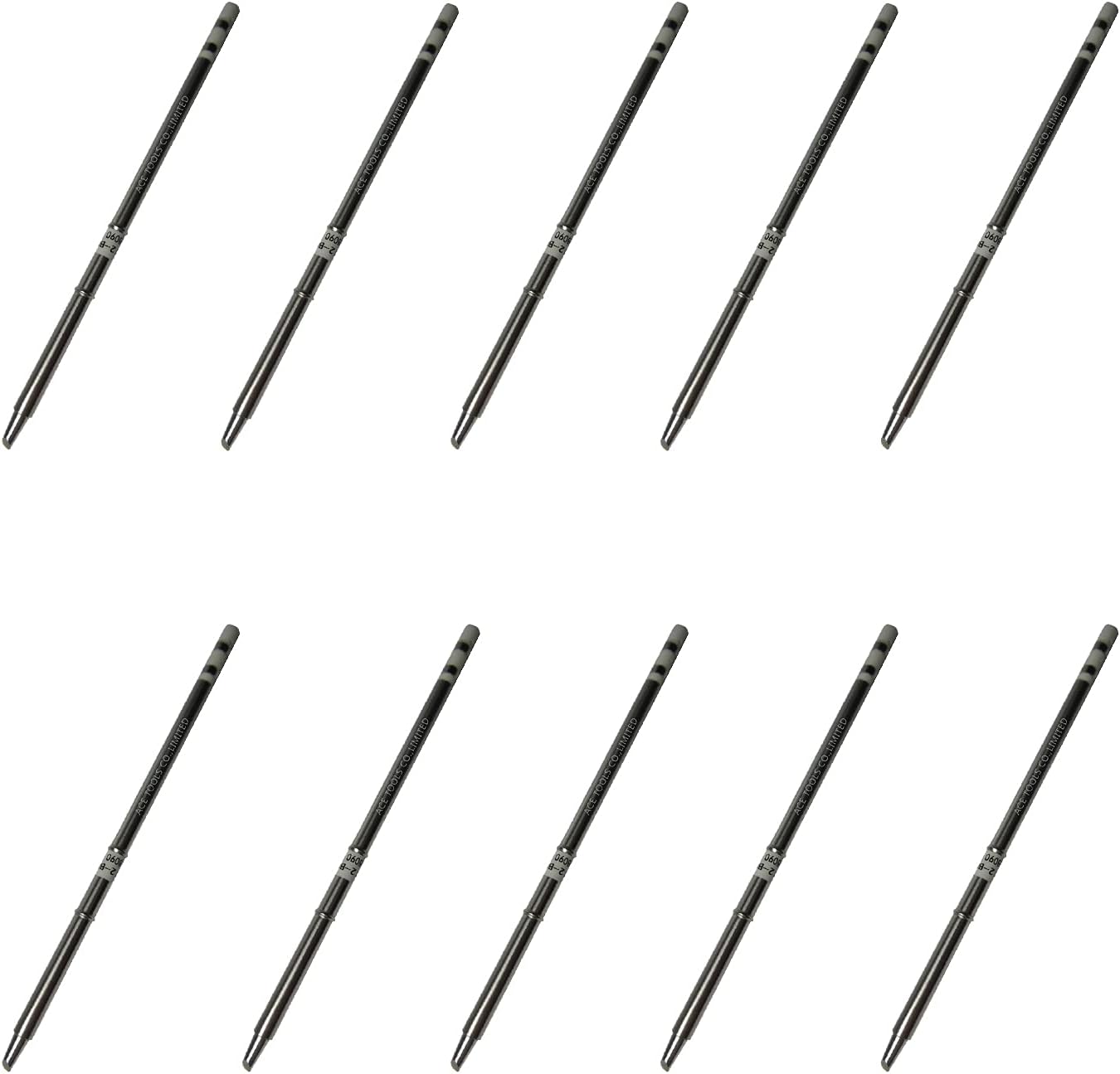 T15-BC3 Bevel Single Flat 3.3mm Soldering Tip for FX-9501 FM-2028 FM-2027 FM-2021 FX-950 FX-951 FX-952 FM-202 FM-203 FM-204 FM-206 ACE Tips (10)