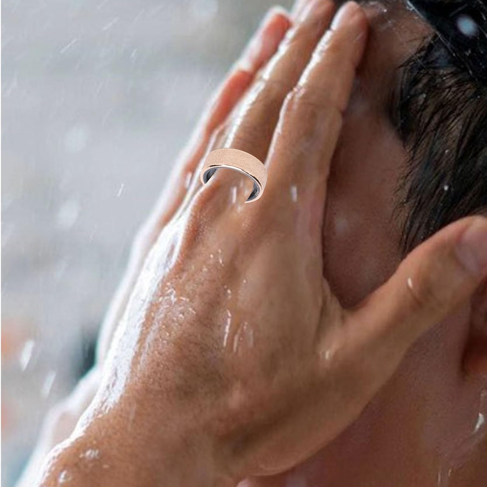Smart Ring Fitness Tracker, Bluetooth IP68 Impermeabile, Monitoraggio del Sonno, dei Passi e della Salute, Eleganti Anelli Sportivi per Uomini e Donne IOS e Android, Anello (12#)