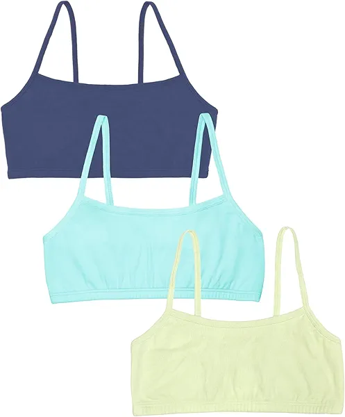 Fruit of the Loom Women's Spaghetti Strap Cotton Sports Bra-All-Day Comfort