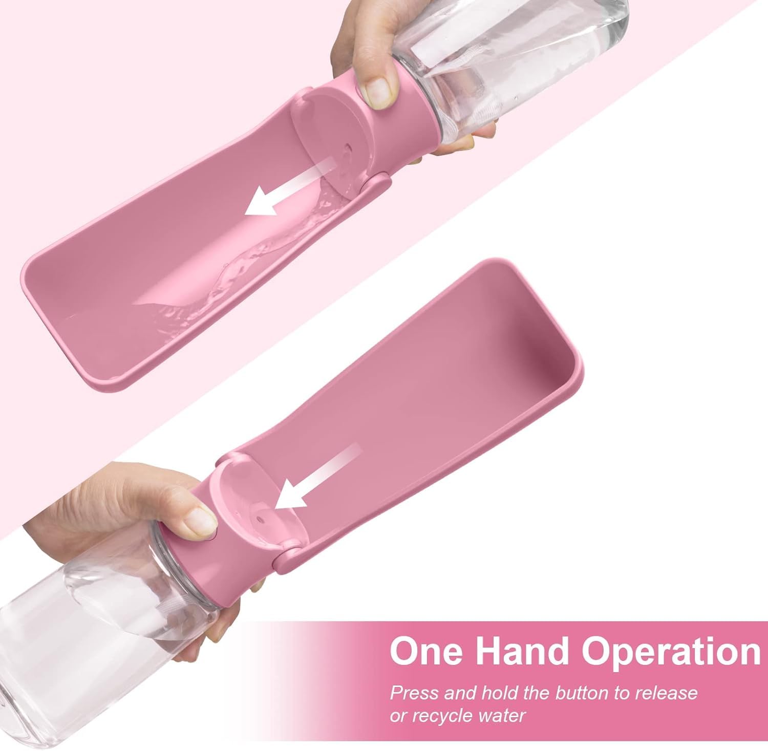 Canareen Portable Dog Water Bottle, Leak Proof Travel Water Bottle for Dogs & Cats - Image 2
