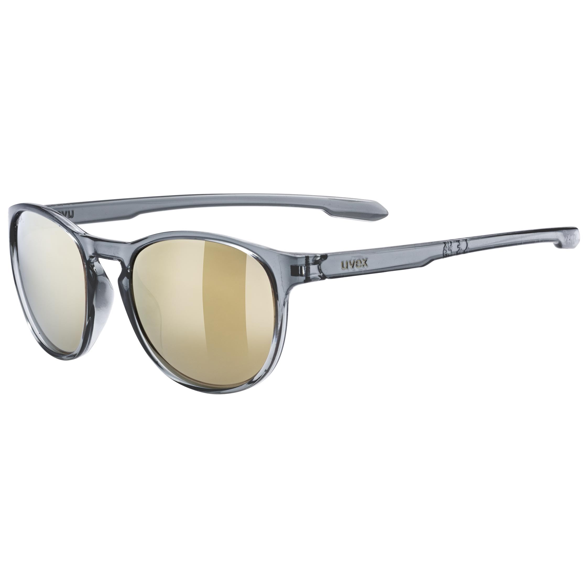 Uvex LGL 53 - sun glasses for adults - strong UV protection - contrast enhancing - smoke - one size