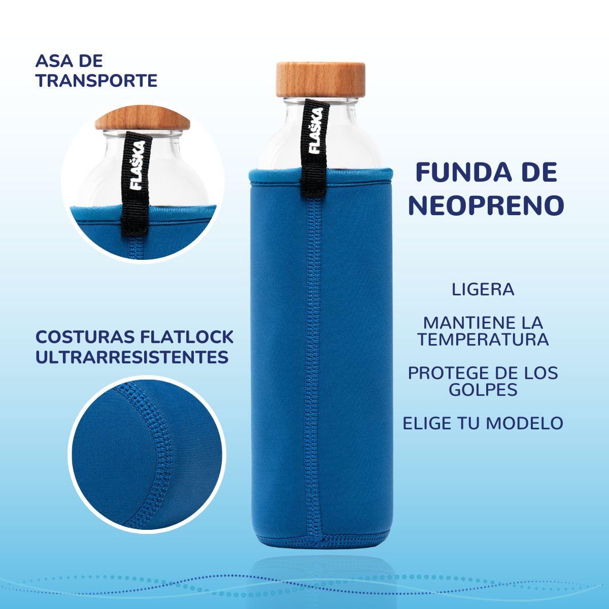 FLASKA Gourde revitalisante - Chakras - 750ml