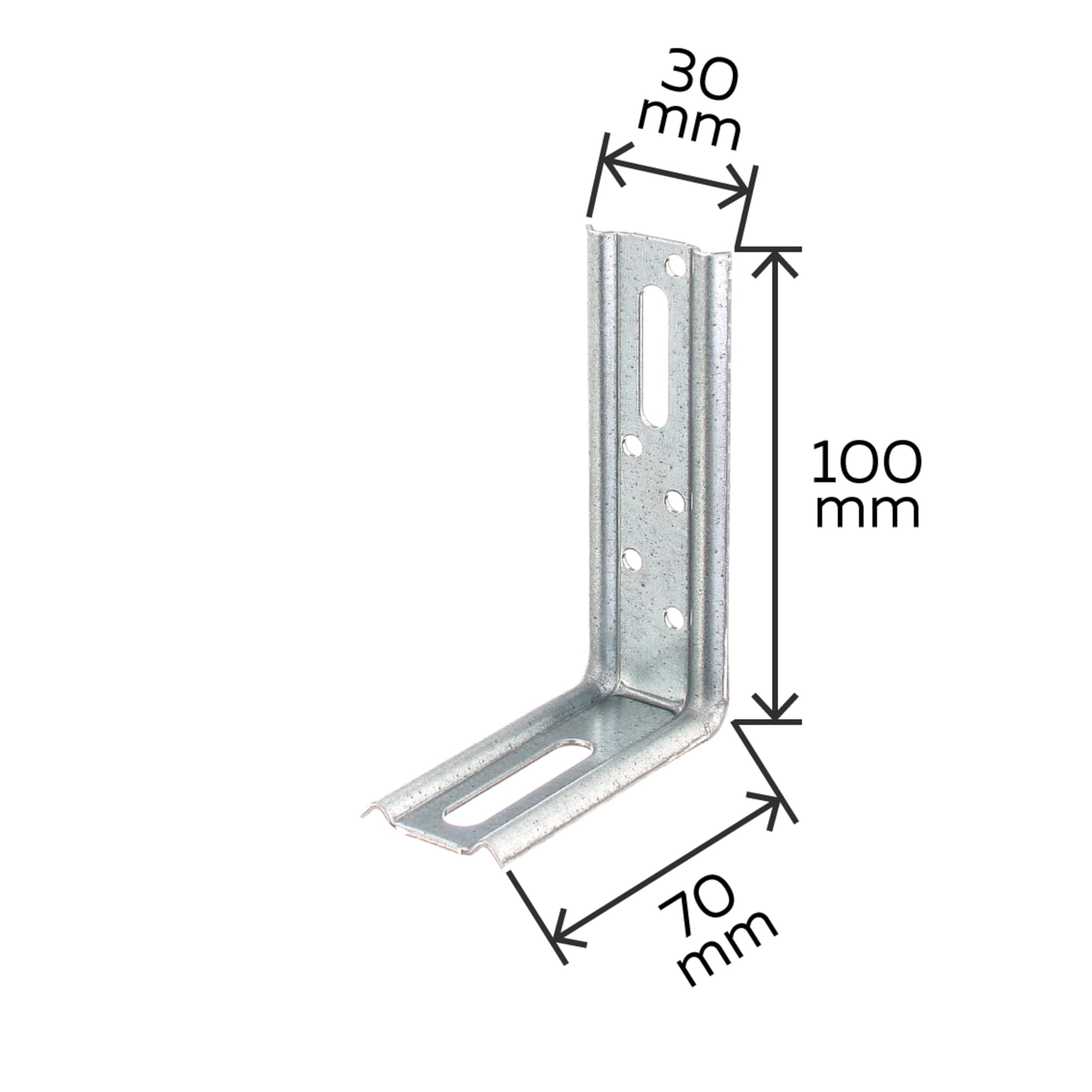 GAH-Alberts 339937 Squadretta di regolazione, Acciaio, 70 x 100 x 30 mm / 50 pz