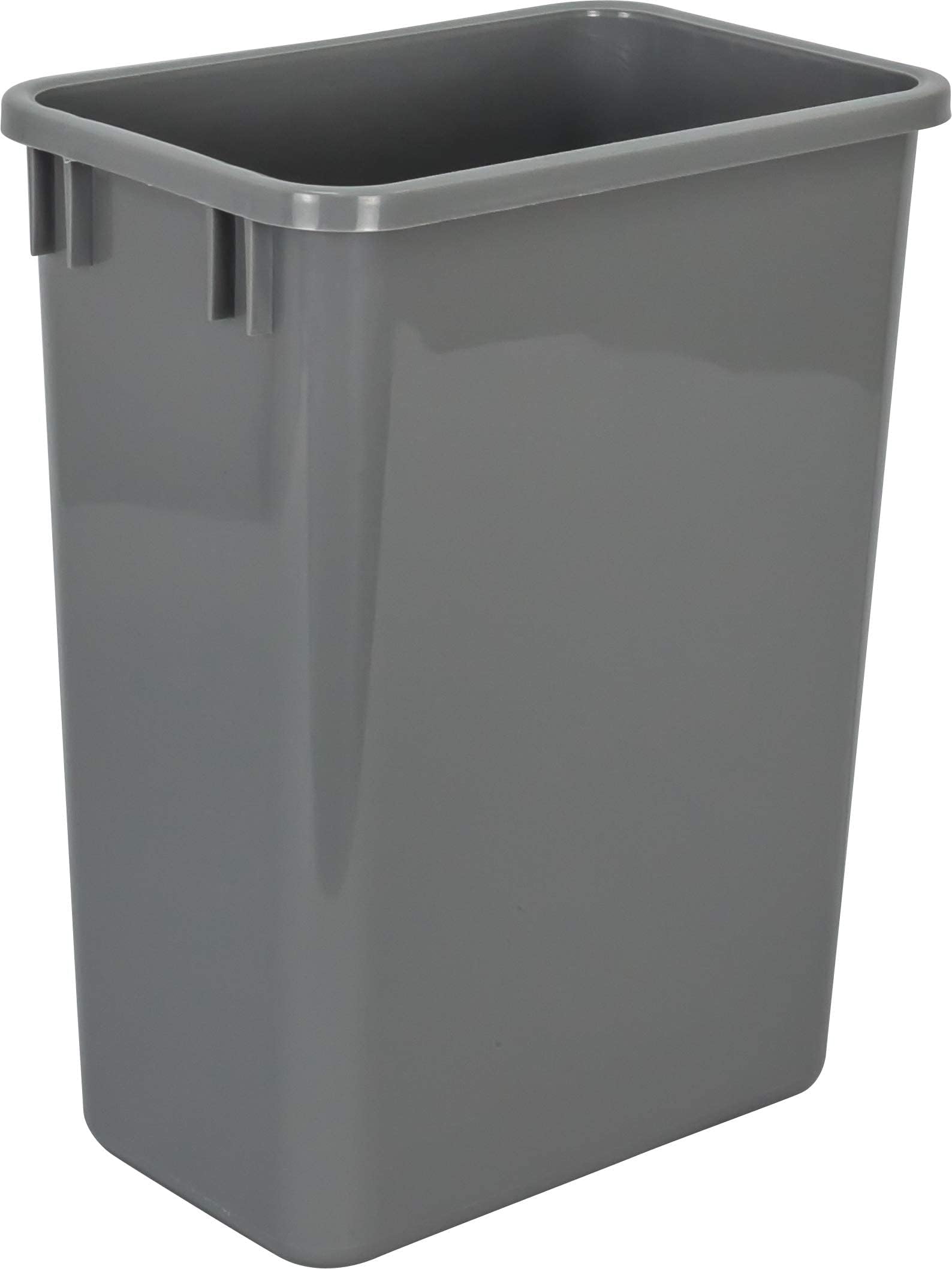Hardware ResourcesPlastic Waste Container, 35 Quarts (Pack of 1), Grey