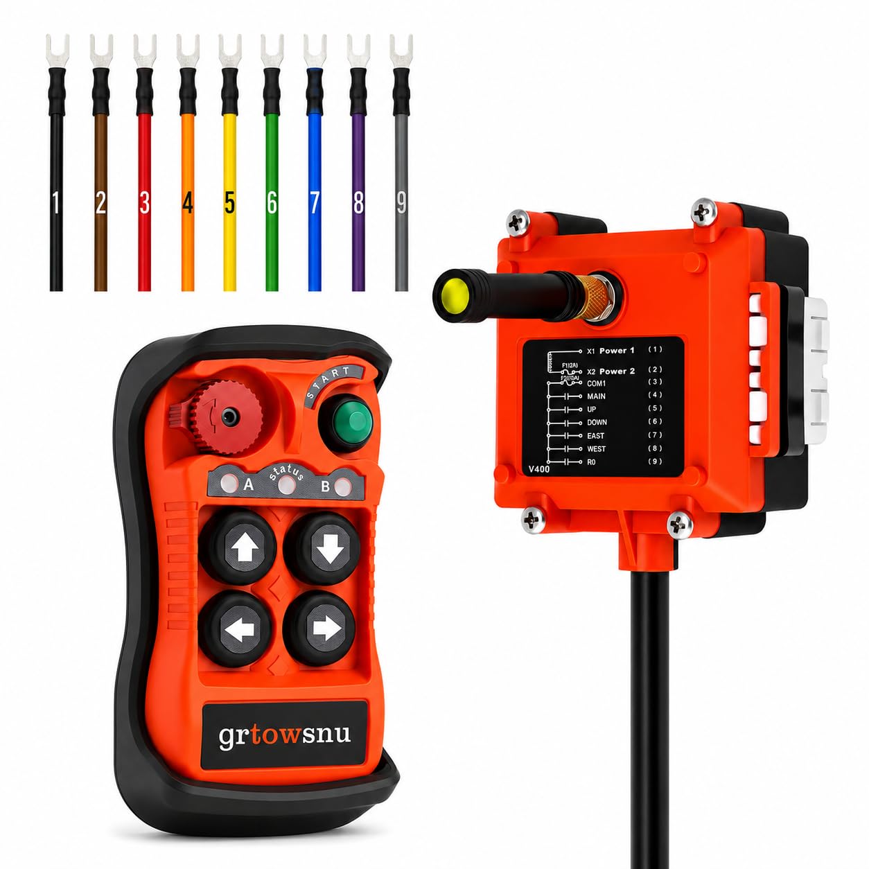 Q400 Télécommande sans Fil 12-24V 4 Canaux pour Treuil Grue Benne