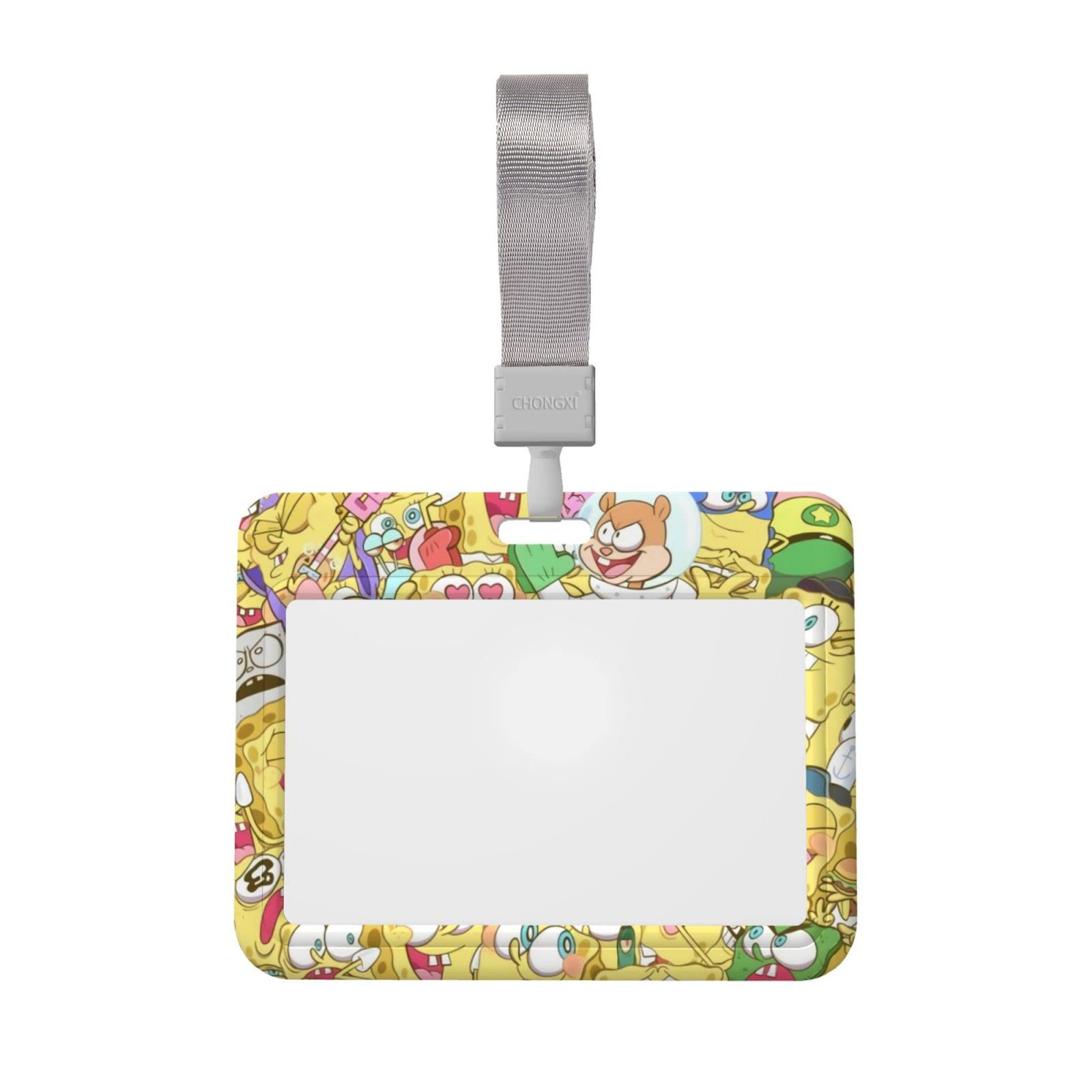 Amazon.co.jp: [QWERF] スポンジボブ IDカードホルダー 横型 ハード