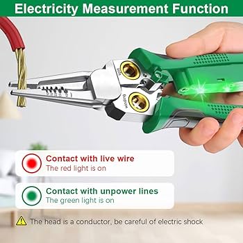 'mpje(  OVER THE STRIPS リバーシブル MA-1 7 in 1 Multi-Function Wire Stripping Pliers,2024 New Super